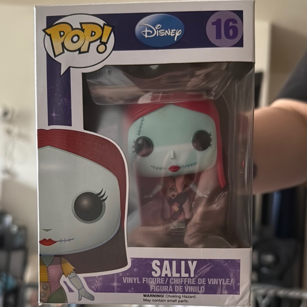 Funko Pop Disney Sally Figure with Red and Blue